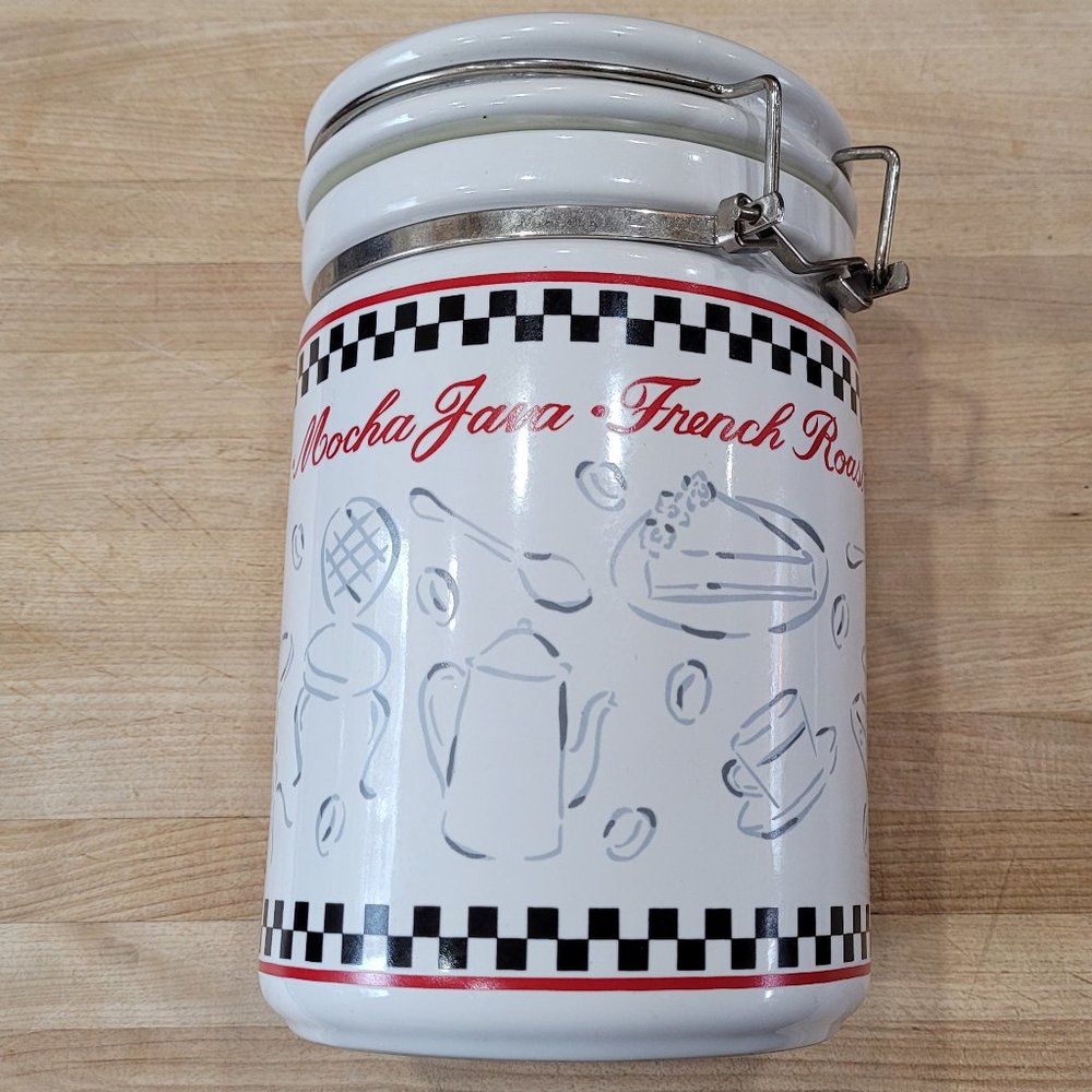 Signature Housewares Cafe Italia Coffee Canister EUC